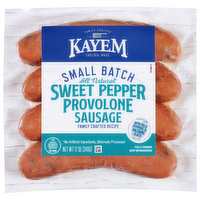 Kayem Sausage, Sweet Pepper Provolone, 12 Ounce