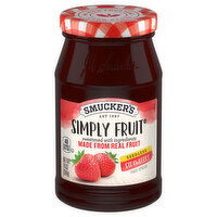Smucker's Fruit Spread, Simply Fruit, Seedless Strawberry, 10 Ounce