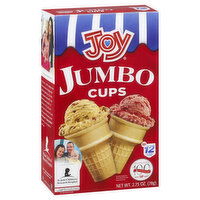 Joy Ice Cream Cups, Jumbo, 12 Each