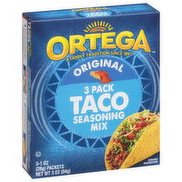 Ortega Seasoning Mix, Original, Taco, 3 Pack, 3 Each