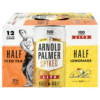 Arnold Palmer Spiked Lite Iced Tea/Lemonade Half & Half, 12 Each