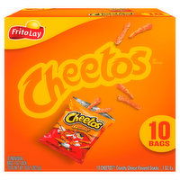 Cheetos Cheese Flavored Snacks, Crunchy, 10 Bags, 10 Each