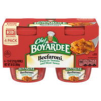 Chef Boyardee Beefaroni Pasta in Tomato and Meat Sauce, 4 Each