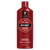 Old Spice Old Spice Shampoo and Conditioner for Men, Swagger 2in1, Healthier, Fuller, More Moisturized Looking Hair, 13.5 fl oz, 13.5 Fluid ounce