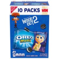 OREO Mini Chocolate Sandwich Cookies, 10 Snack Packs, 10 Ounce