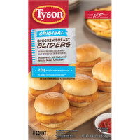 Tyson Original Chicken Breast Sliders, 20.8 Oz, 8 Count, (Frozen), 20.8 Ounce