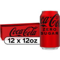 Coca-Cola Zero Sugar Soda Soft Drink Fridge Pack, 12 Each