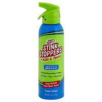 Odor Eaters Stink Stoppers Dry Spray, Odor-Killing, for Kids & Teens, Fresh Sport, 4 Ounce