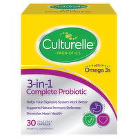 Culturelle Capsules 3-in-1 Complete Probiotic, 30 Each