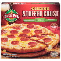 Brew Pub Pizza Pizza, Pepperoni, Stuffed Crust, Cheese, 30.2 Ounce