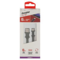 Energizer USB Cable, Type-C, 6 Feet, 1 Each