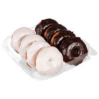 Cub Iced Cake Donuts, Assorted, No Sprinkles, 8 Each