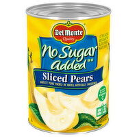 Del Monte No Sugar Added Sliced Pears, 14.5 Ounce
