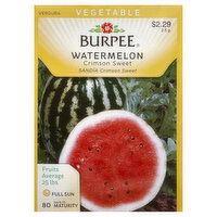 Burpee Seeds, Watermelon, Crimson Sweet, 2.5 Gram