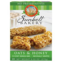 Sunbelt Bakery Chewy Granola Bar, Oats & Honey, 10 Each