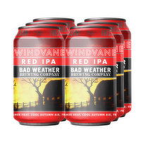 Bad Weather Windvane Red Ale 6 Pack Cans, 12 Ounce