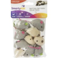 SmartyKat Skitter Critters Catnip Cat Toys, 10 Each