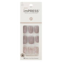 imPRESS Press-On Manicure Nails, Short Length, Flawless, 30 Each