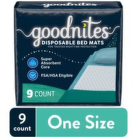 GoodNites Disposable Bed Mats, 9 Each