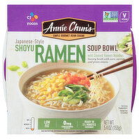 Annie Chun's Soup Bowl, with Cooked Ramen Noodles, Shoyu Ramen, Japanese-Style, Mild, 5.4 Ounce