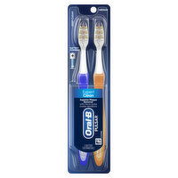 Oral-B Pulsar Vibrating Expert Clean Pulsar Toothbrush, Vibrating Battery Toothbrush, Medium, 2 Count, 2 Each