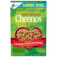 Cheerios Cereal, Apple Cinnamon, Large Size, 14.2 Ounce