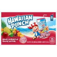 Hawaiian Punch Juice Drink, Fruit Juicy Red, 8 Pack, 8 Each