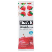 That's It Fruit Bar, Apple + Strawberries, 1.2 Ounce