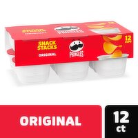 Pringles Snack Stacks Potato Crisps Chips, Original, Snack Stacks, 8 Ounce