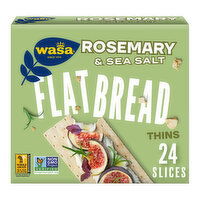 Wasa Rosemary & Sea Salt Swedish Style Flatbread Thin Crackers, 10 Each