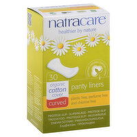 Natracare Panty Liners, Organic, Curved, 30 Each