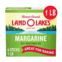 Land O Lakes Margarine Sticks, Made with Vegetable Oil, 1 Pound