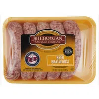 Sheboygan Beer Bratwurst, 5 Each