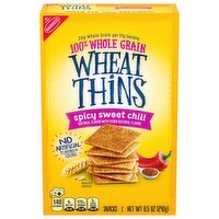 WHEAT THINS Spicy Sweet Chili Snacks, Whole Grain Wheat Crackers, Snack Crackers, 8.5 Ounce