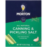 Morton All-Natural Canning & Pickling Salt, 4 Pound