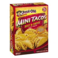 Jose Ole Mini Tacos, Beef & Cheese, 16.2 Ounce