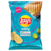 Lay's Potato Chips, Cuban Sandwich, Wavy, 7.5 Ounce