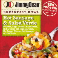 Jimmy Dean Breakfast Bowl, Hot Sausage & Salsa Verde, Frozen, Bowl, 7 Ounce