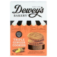 Dewey's Bakery Cookies, Triple Ginger, 9 Ounce