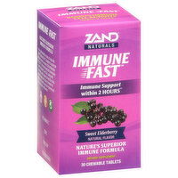 Zand Naturals Immune Fast, Sweet Elderberry, Tablets, 30 Each