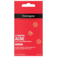 Neutrogena Blemish Patches, Ultra-Thin, Stubborn Acne, 24 Each