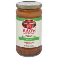 Rao's Made for Home Italian Style Slow Simmered Lentil Soup, 16 Ounce