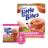 Entenmann's Little Bites Strawberry Yogurt Strawberry Mini Muffins, 5 packs, 8.25 oz, 5 Each