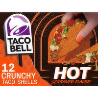 Taco Bell Hot Crunchy Seasoned Flavor Taco Shells, 12 Each