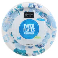 Essential Everyday Paper Plates, Dailyware, 10.06 Inch, 50 Each