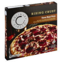 Culinary Circle Pizza, Rising Crust, Three Meat, 31.3 Ounce