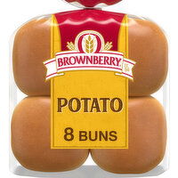 Brownberry Shelf-Stable Potato Buns, 8 count, 16 oz, 8 Each