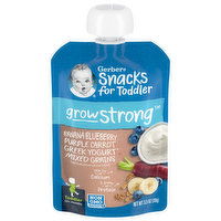 Gerber Grow Strong Snacks for Toddler, Banana, Blueberry, Purple Carrot, 12+ Months, 3.5 Ounce