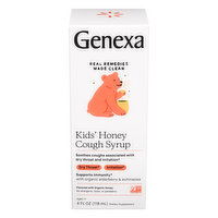 Genexa Cough Syrup, Honey, Kids', 4 Ounce