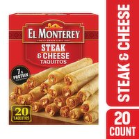 El Monterey Taquitos, Steak & Cheese, 20 Each